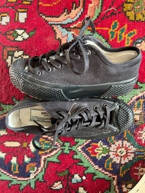 Superga Black Canvas Low-Top Sneakers
